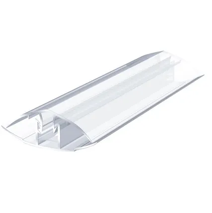 Фото №0 Профиль соединительный разъемный НCР 6-10мм прозрачный L=6м