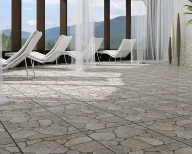 фото Керамогранит глазурованный Patio 450*450 мм, gray, beige