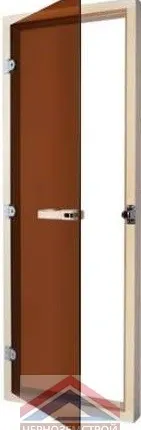 Фото №0 Дверь стеклянная бронза "Теплый день" 1,9 х 0,7 м