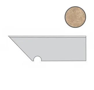 фото Atlas Concorde AIX Aix Beige Battiscopa Sag.Sx. (A0SO) Керамогранит