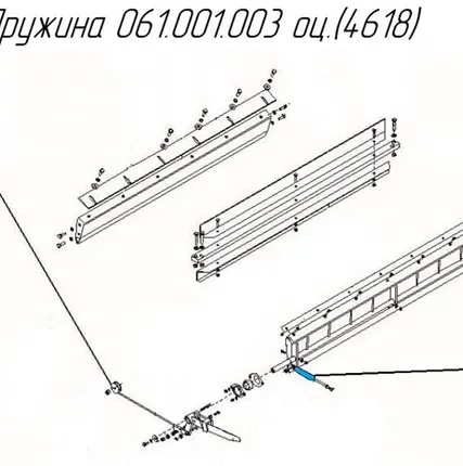Фото №0 Пружина 061.001.003 оц.(4618) на пресс-подборщик Metal-Fach Z-562