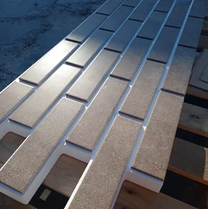 Фото №0 Термопанель рядовая 40 мм ППС с плиткой Mattone Sabbia Brown / гладкая