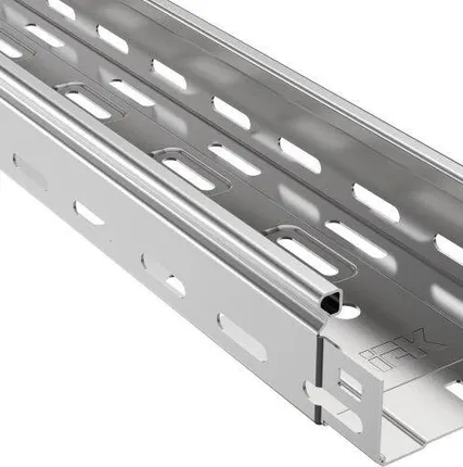 Фото №0 Лоток листовой перфорированный 100х50 L3000 сталь 0.7мм IEK CLP10-050-100-3