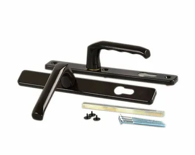 фото Гарнитур нажимной HOPPE London со сплошной накладкой (30 мм ширина профиля 57-62 мм), коричневый