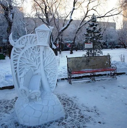 Фото №0 Изготовление фигур из снега