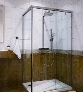 фото Душевое ограждение прямоугольное раздвижное SLIDE RECTAN GK-863A 80x120см