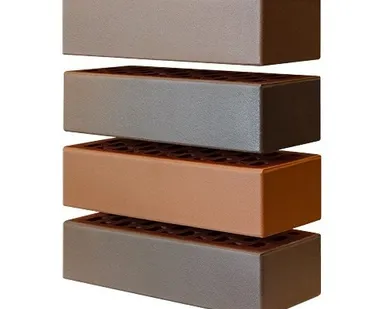 фото Кирпич лицевой керамический «Флеш» пустотелый Евро 0.9 НФ