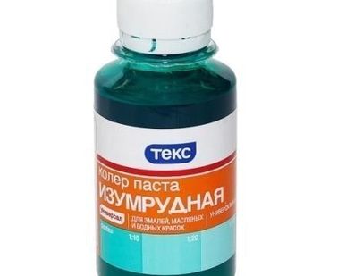 фото Колеровочная паста №5 изумрудная Текс 0,5л