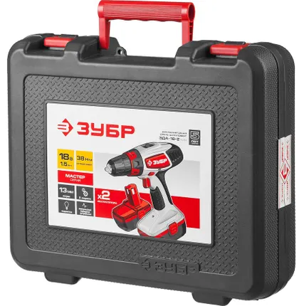 Фото №9 Шуруповерт аккумуляторный Зубр ЗДА-18-2 КИН