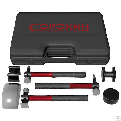 Фото №0 Рихтовочный набор молотков и поддержек 7 предм.