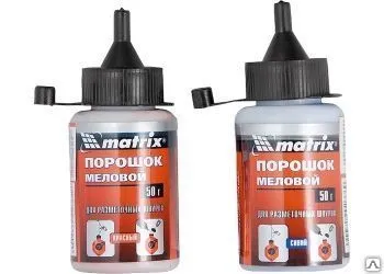 Фото №0 Порошок красный 50г для разметочных шнуров Matrix 84857