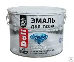 фото &quot;DALI&quot; эмаль для пола, база А, 9 л