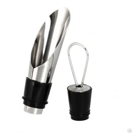 Фото №0 Набор: многоразовая пробка для бутылки и насадка-каплеулавливатель