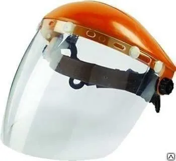 Фото №0 Щиток защитный лицевой с экраном пластик р-р 54-64 "ИСТОК" (КРАСНЫЙ).