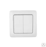 Фото №0 Выключатель СП 2-м белый в сборе Хит VS56-234-B Schneider Electric