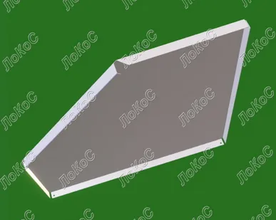 фото Полка полный угол 300мм, окрашенная, белая