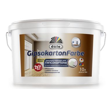 фото ВД краска Dufa GIPSOKARTONFARBE-10л
