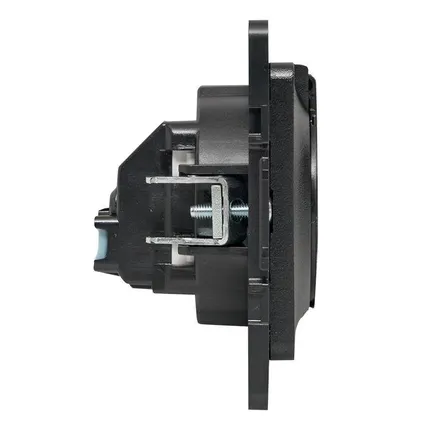 Фото №4 Розетка 1-м СП Стокгольм 16А IP44 с заземл.защ. шторки с крышкой механизм черн. PROxima EKF EZR16-028-10-44