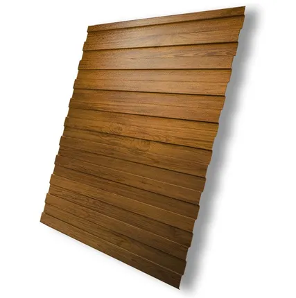 Фото №0 Профнастил С8А 0,45 Print-double Elite Golden Wood