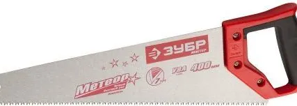 Фото №0 Ножовка по дереву ЗУБР МАСТЕР МЕТЕОР 1537-40 
закаленный зуб сталь У8 2-ком