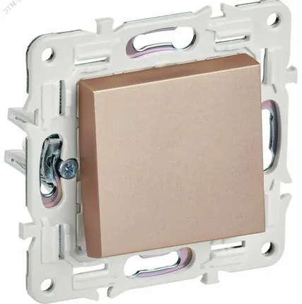 Фото №0 SKANDY Выключатель 1-клавишный 10А SK-V01Sa песочный IEK