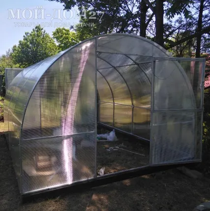 Фото №14 Теплица Сибирская Усиленная 4 метра с поликарбонатом