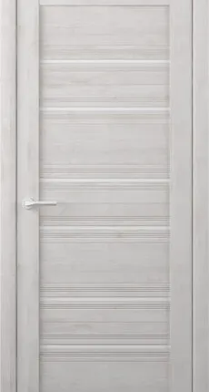 Фото №0 Межкомнатные двери ALBERO "Техас" Жемчужный/Мателюкс (ДО)