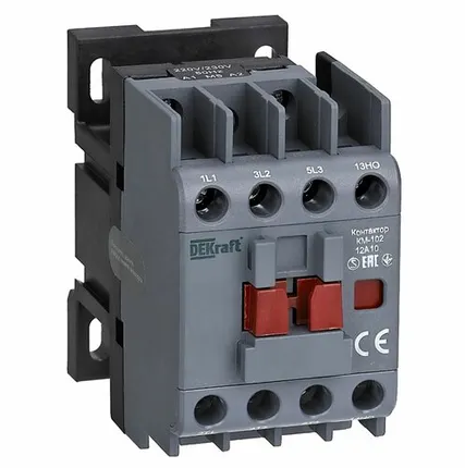 Фото №0 Контактор 12А 220В без реле, 1НО (КМ-102) 22002DEK