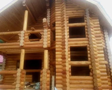 фото Оциленрованное бревно