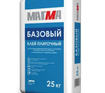 фото Клей плиточный МАГМА "Базовый" (аналог EK2000) 25кг