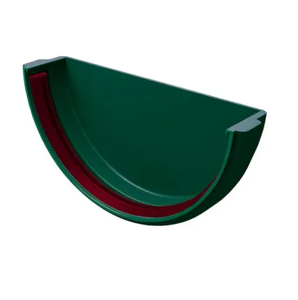 Фото №0 Заглушка желоба Классика 120 ПВХ Grand Line зелёный (RAL 6005)