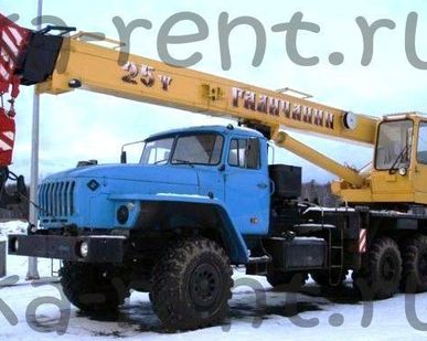 фото Автокран вездеход 25т на базе Урал