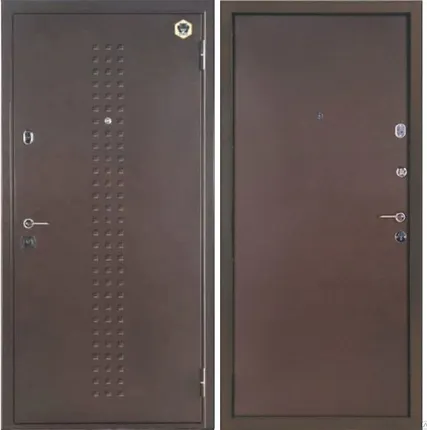 Фото №0 Входные металлические двери Бульдорс Steel-10 хром