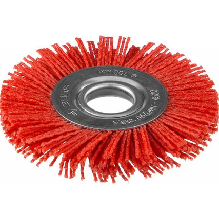 Фото №0 Щетка дисковая d 125мм для УШМ нейлоновая проволока с абразивным покрытием (35160-125_z01)ЗУБР