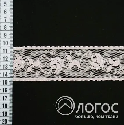 Фото №0 Кружево стрейч 45мм, И,, пыльная роза