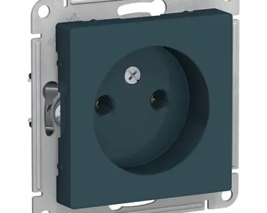 фото Механизм розетки 1-м СП AtlasDesign 16А IP20 без заземл. изумруд SchE ATN000841
