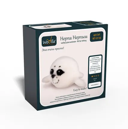 Фото №0 "Woolla" WT-0118 "Нерпа Нерпыш" набор для валяния .