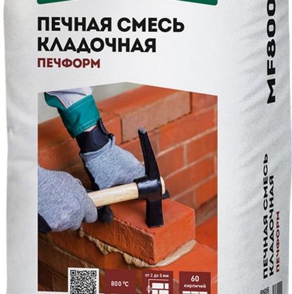 Фото №0 Печная смесь Основит Печформ MF800 25 кг