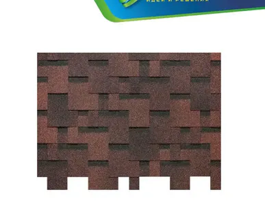 фото Гибкая черепица Docke Еurasia Лабиринт Коричневый