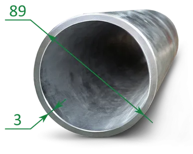 фото Труба оцинкованная эсв 89x3