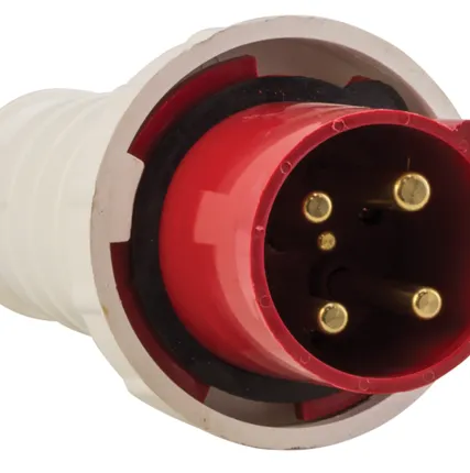 Фото №1 Вилка эл. каб. 63А 3P+РЕ+N 380В IP67 (035) EKF ps-035-63-380