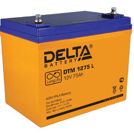 Фото №0 Аккумуляторная батарея Delta DTM 1275 L