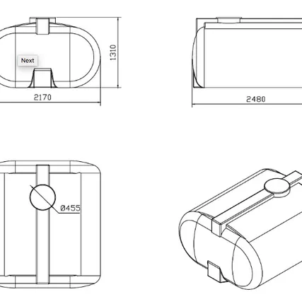 Фото №1 Емкость горизонтальная 5000л