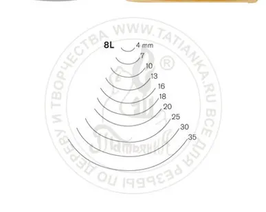 фото Стамеска полуклюкарза полукруглая Pfeil 8L/18