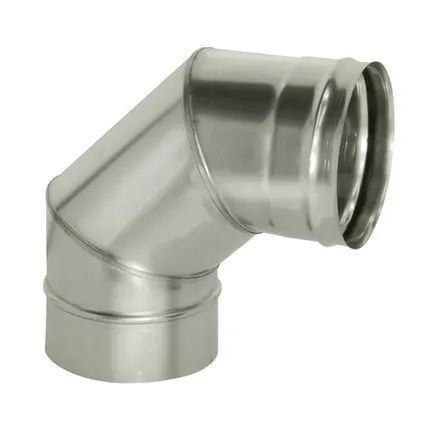 Фото №0 Отвод "Дымок" 90° D115, AISI 439 (0.5)