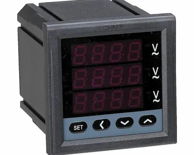 фото CHINT Вольтметр цифровой PZ7777-3S 500В Uпит=220В 3ф 96x96 (CHINT)