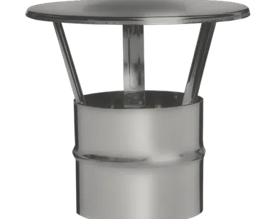 фото Зонт-Д d 100 (0,5мм) из оцинкованной стали BRIZ (воздуховод, дымоход, вентиляция)