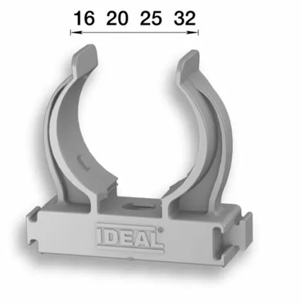 Фото №0 Держатель для труб универсальный Ф20 "Идеал", 002 Светло-серый