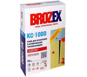 фото Клей для теплоизоляции 25 кг BROZEX КС-1000, цементный