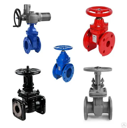 Фото №0 Задвижка чугунная Рашворк 103 Ду100 Ру16 фланцевая с электроприводом -